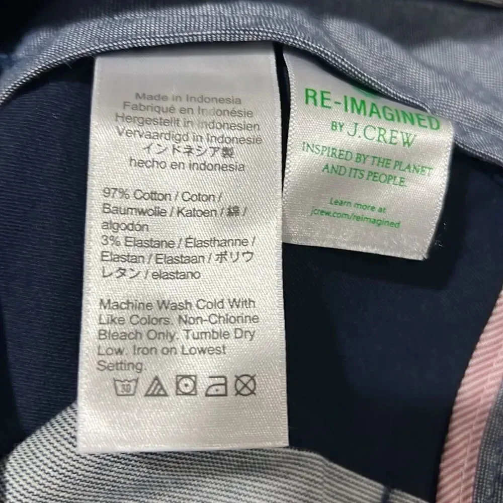 J. Crew 770™ Straight-fit stretch chino pant in Navy Blue NWT and NWOT